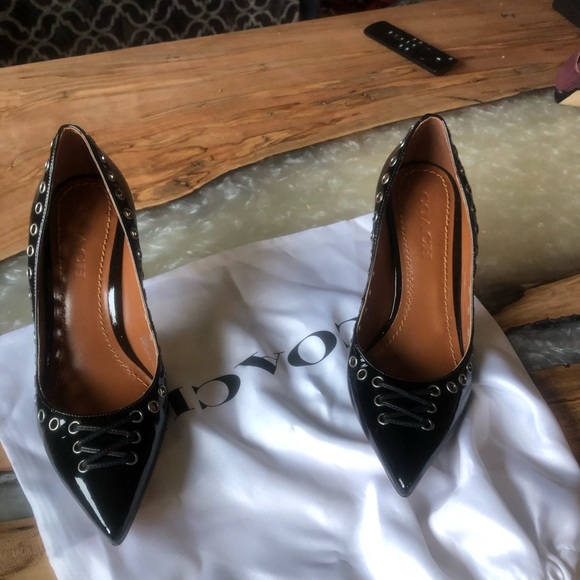 Coach  Patton leather heels 3.5 inch - Picture 6 of 7